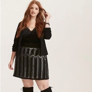 Torrid beaded and sequin skirt